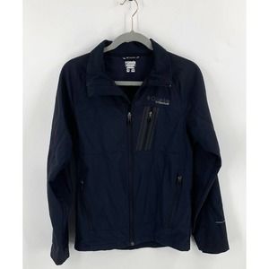 Columbia Mens Jacket Small Black Zip Up Titanium